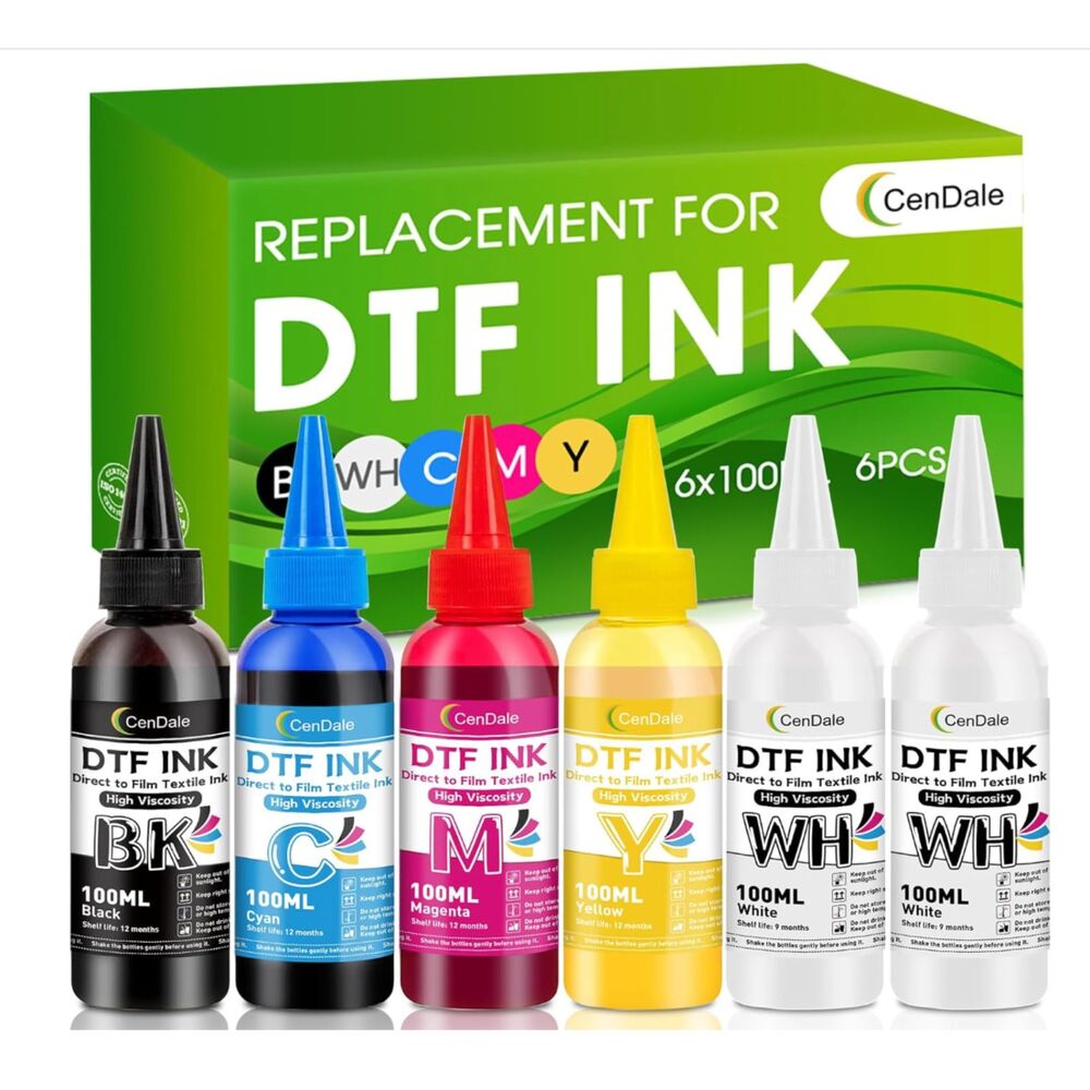 DTF Ink 600ML - Upgraded High Viscosity DTF Transfer Ink for DTF Film